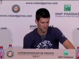 Roland Garros - Djokovic: