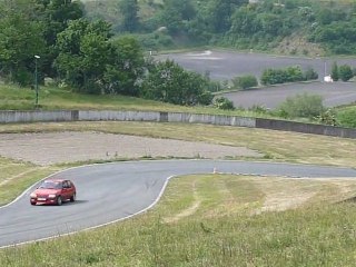 Twingo Rs à Charade  passage dans le peloton