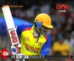 Chennai Rhinos vs. Telugu Warriors  Chennai Rhinos Innings Over07