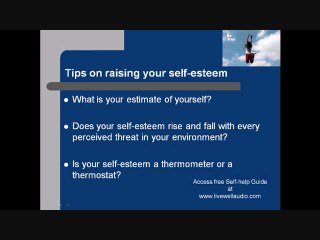 High Self-esteem - How to go from spiking and plummeting to steadily rising