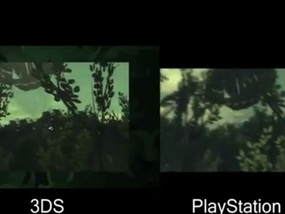 Metal Gear Solid 3 3DS / PS2  - Vidéo comparative