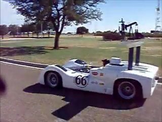 Jim Hall driving his Chaparral 2E