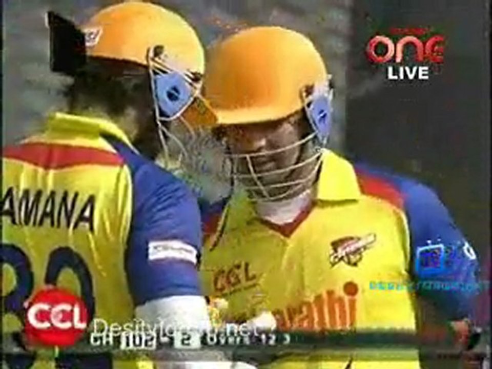 Karnataka Bulldozers vs Chennai Chennai Rhinos Inning over13