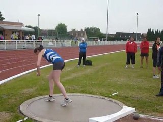 Marjorie - Lancer du poids - Départementaux 2011