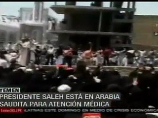 Saleh viajó a Egipto para recibir atención médica