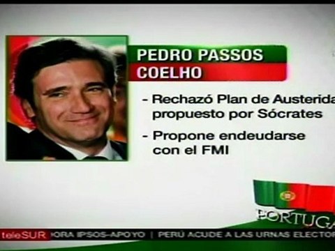 Portugal: Passos Coelho lidera oposición