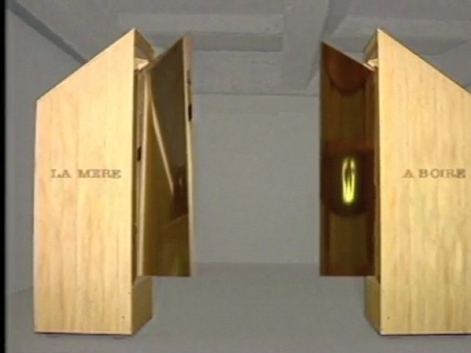 Christophe Rihs Exposition "Effets de miroir" 1989, La mer à voir, la mère à boire" vu par Colette Chevrier