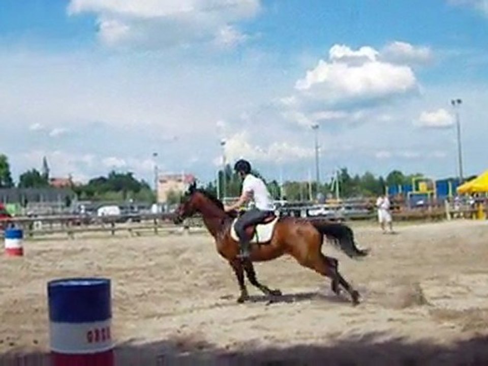 premiere fois au barrel race