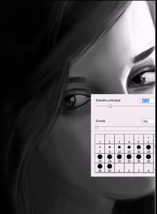 speed painting girl