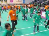 Flashmob au France jeunes de badminton à  Valence