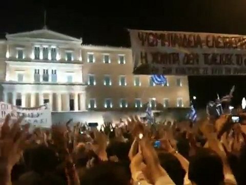 Αγανακτισμένοι πολίτες στο Σύνταγμα