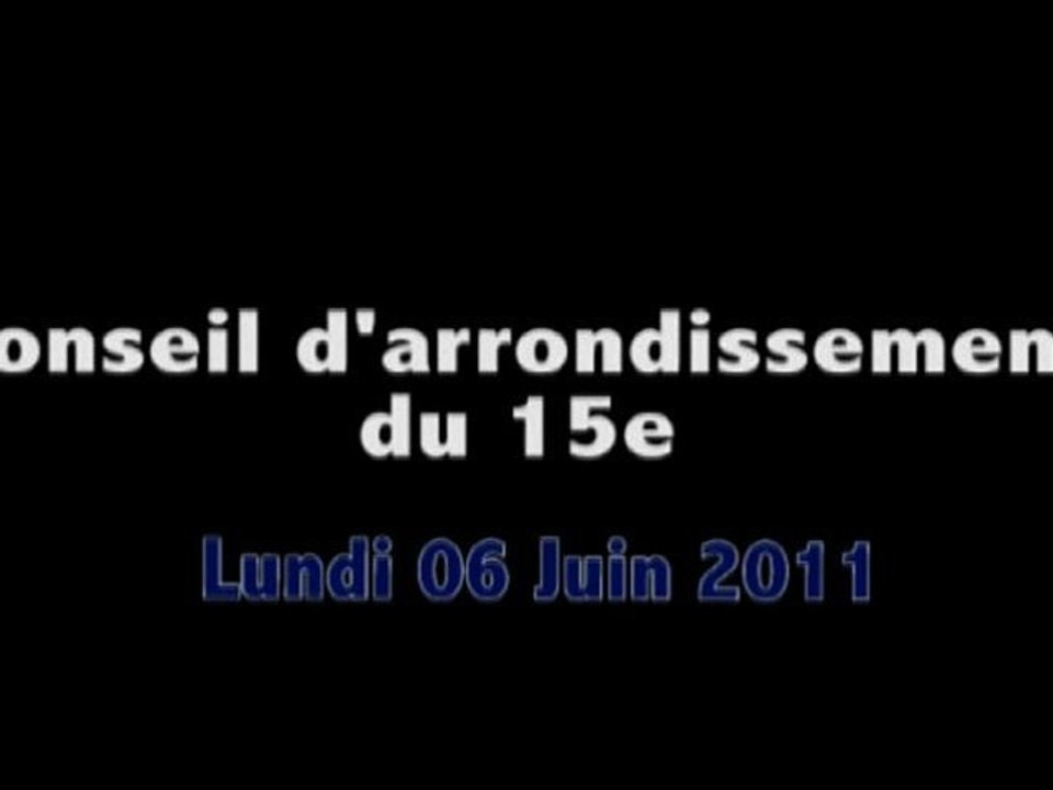 Conseil d'arrondissement du 06/06/2011