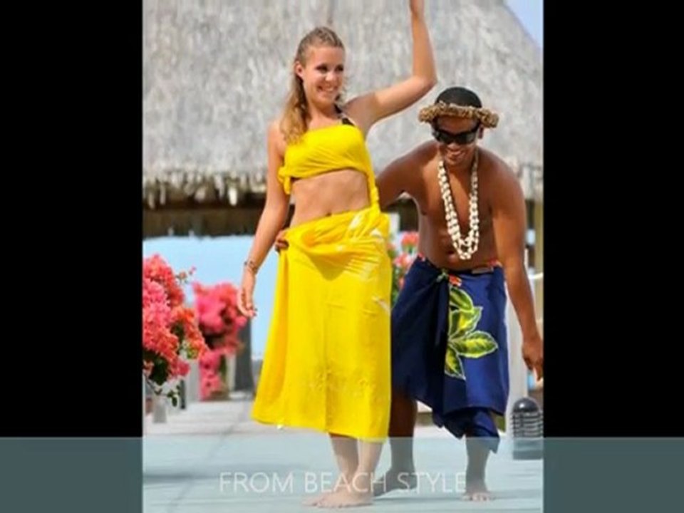 InterContinental Bora Bora Le Moana Resort Pareo Show Demonstration