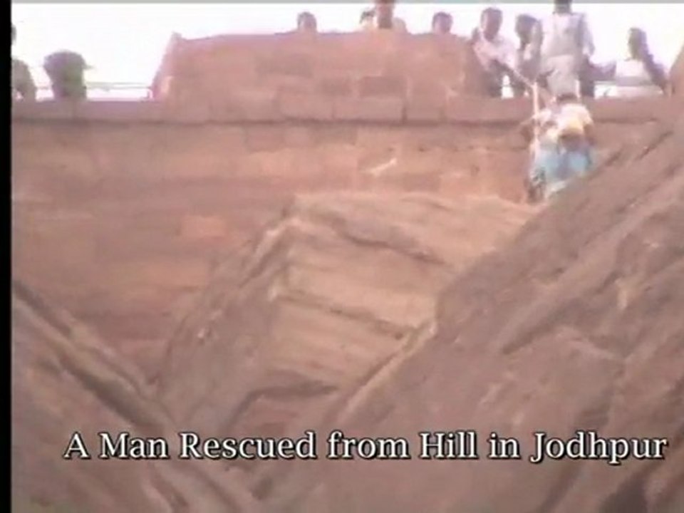 Man Rescued from Hill, Jodhpur