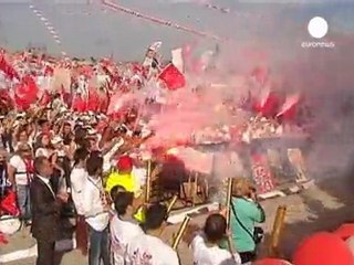 Derniers grands meetings en Turquie avant les législatives