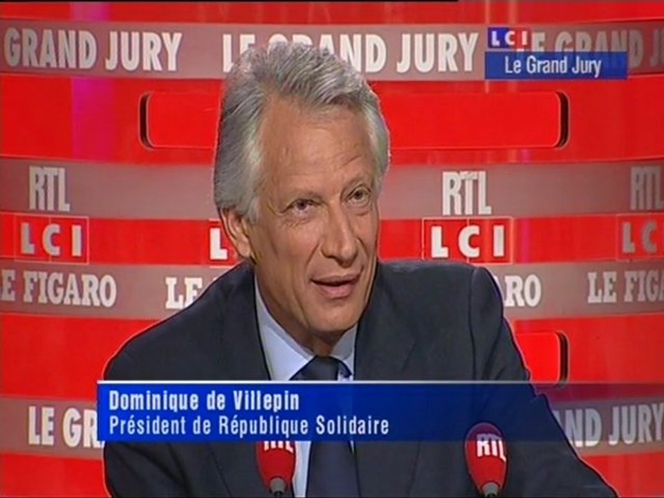 Dominique de Villepin invité du Grand Jury RTL/LCI/LE FIGARO
