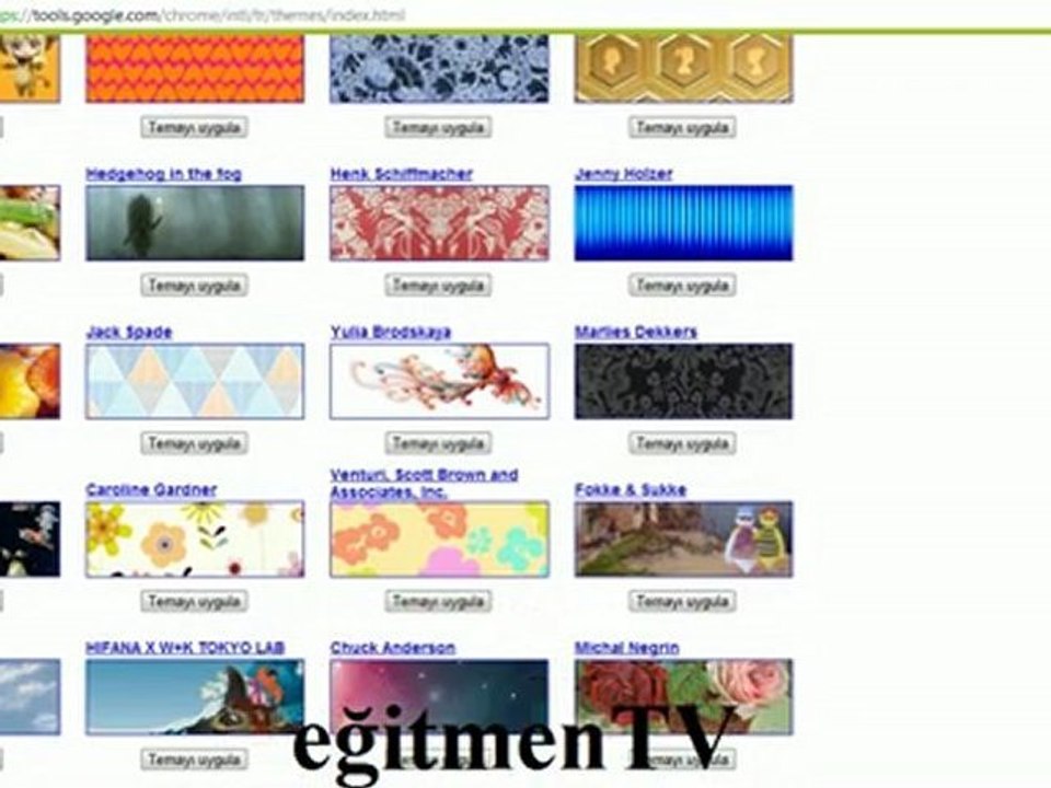 google chrome tema yüklemek