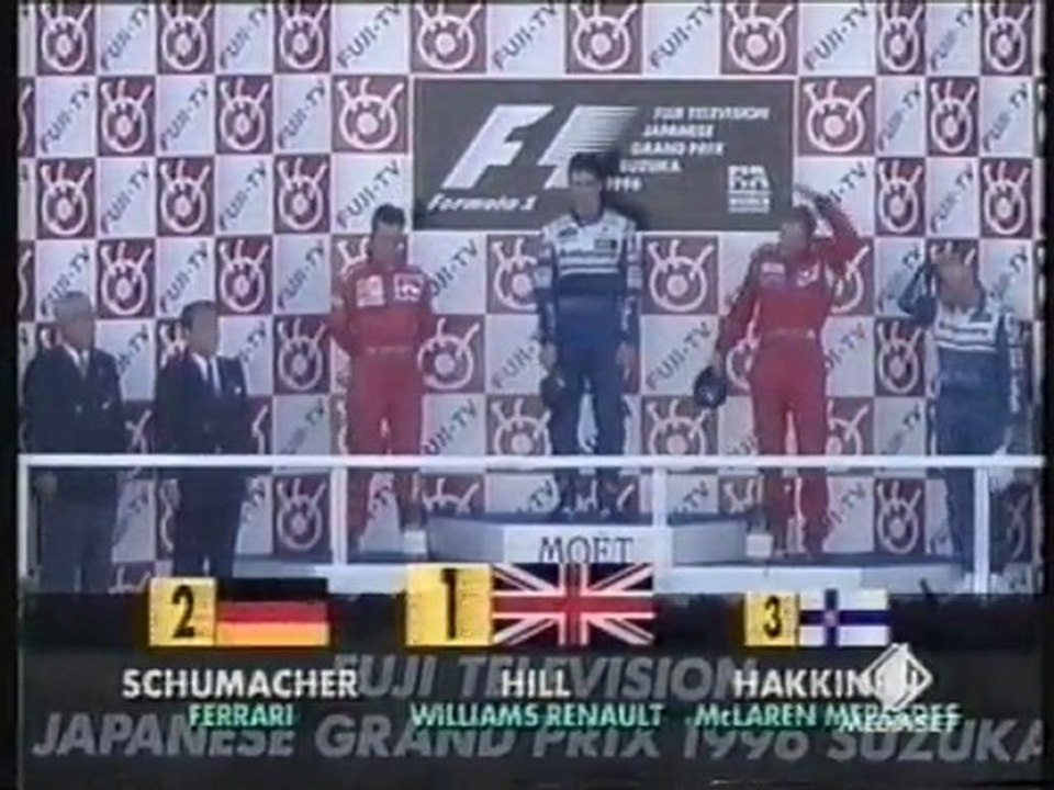 Damon Hill Capione del mondo di Formula 1 1996