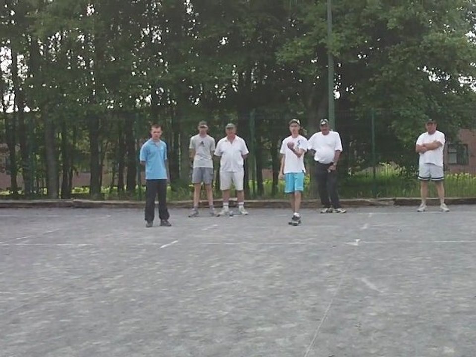 un tir pendant la finale