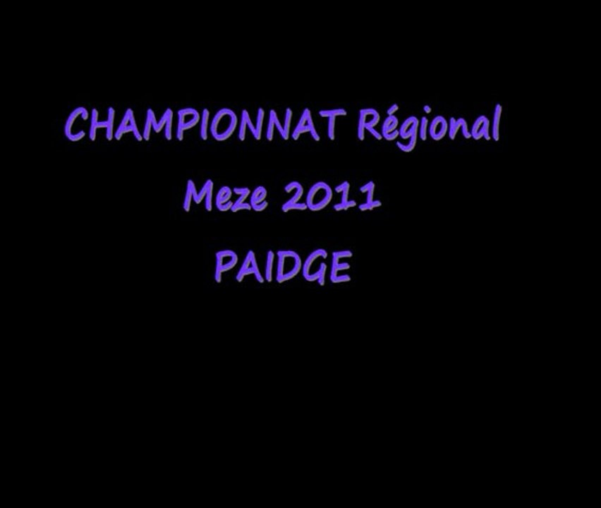 Championnat Régionnal meze Paidge 2011