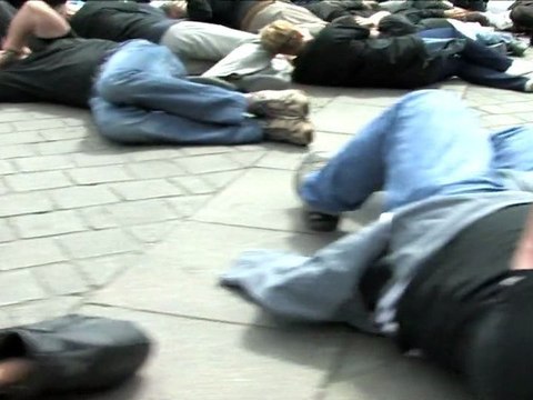 Flashmob la pénibilité au rencart à Nantes, le 31 mai 2011 (interview de François Chérèque)