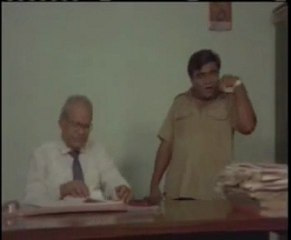 Babu Mohan as Peon - Drinking in the office