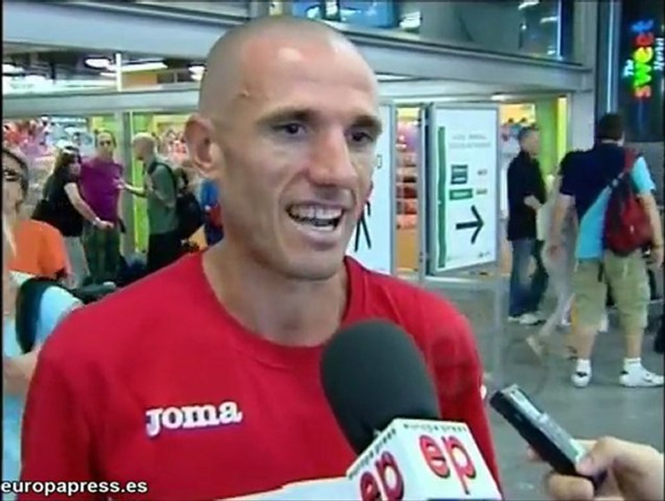 Chema Martínez, con su medalla "más emotiva"