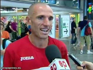 Chema Martínez, con su medalla "más emotiva"