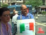 Napoli - Protesta dipendenti della ex Jacorossi e Tess