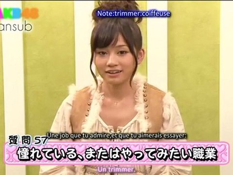 [AKB48-Fansub] Maeda Atsuko - Shukan AKB 100Q Vostfr