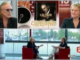 - le chanteur Christophe (avril 2011)--chante le "" tourne -coeur ""