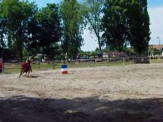 barrel race en cordelette