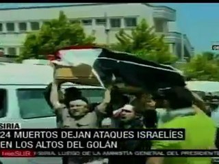 Ataques israelíes en el Golán dejan 24 muertos y 300 herid