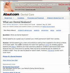 Gahanna Dentist- What are Dental Sealants?