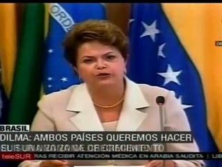 Rousseff espera el pronto ingreso de Venezuela a Mercosur