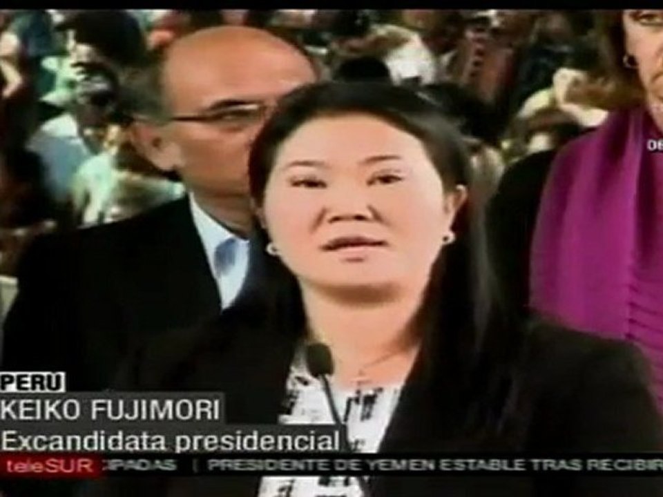 Keiko Fujimori reconoció triunfo de Ollanta Humala