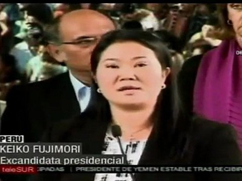 Keiko Fujimori reconoció triunfo de Ollanta Humala