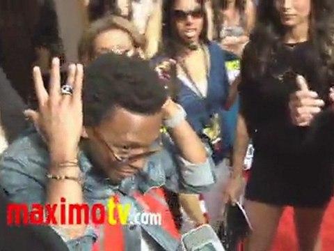 Lupe Fiasco and Trey Songz at 2011 MTV MOVIE AWARDS Red Carpet