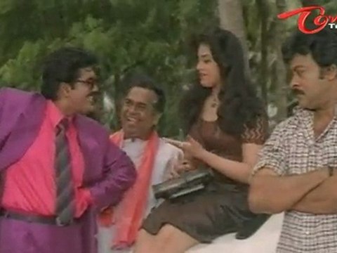 Meena Comedy Setairs With Chiranjeevi
