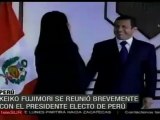 Fujimori se reunió con el presidente electo Humala