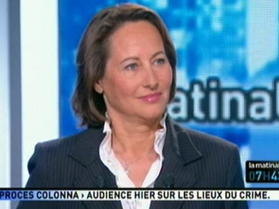 S.Royal était l'invitée de la Matinale de Canal+