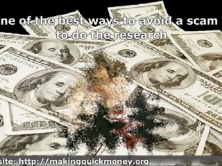 How To Avoid Online Money Making Scams