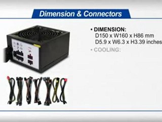 DynapowerUSA High Efficiency 80Plus EJ-650A80P 550W Power Supply