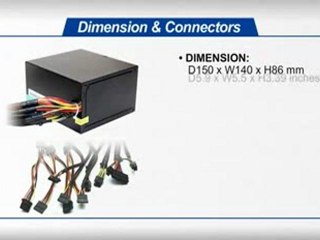 DynapowerUSA High Efficiency 80Plus EJ-650A80 550W Power Supply