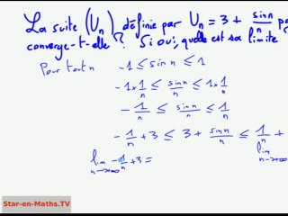 1ère S Limite avec racine carrée, théorème d'encadrement