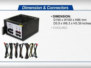 DynapowerUSA High Efficiency 80Plus EJ-750A80 550W Power Supply