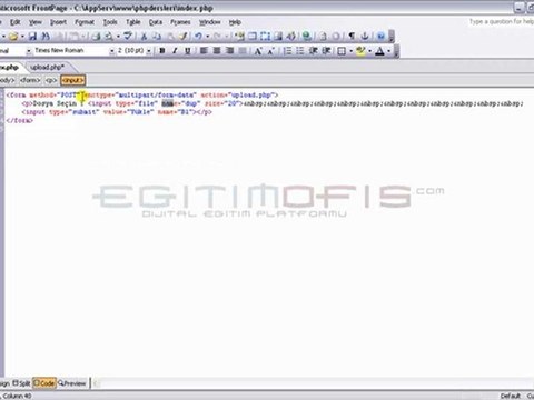 Php Ders 38 - Dosya Upload Bilgi Alma 1