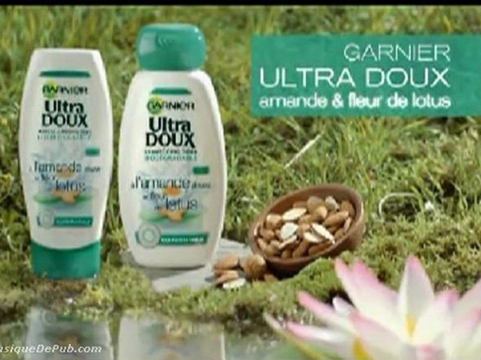 pub Garnier Ultra Doux amande & fleur de lotus 2011