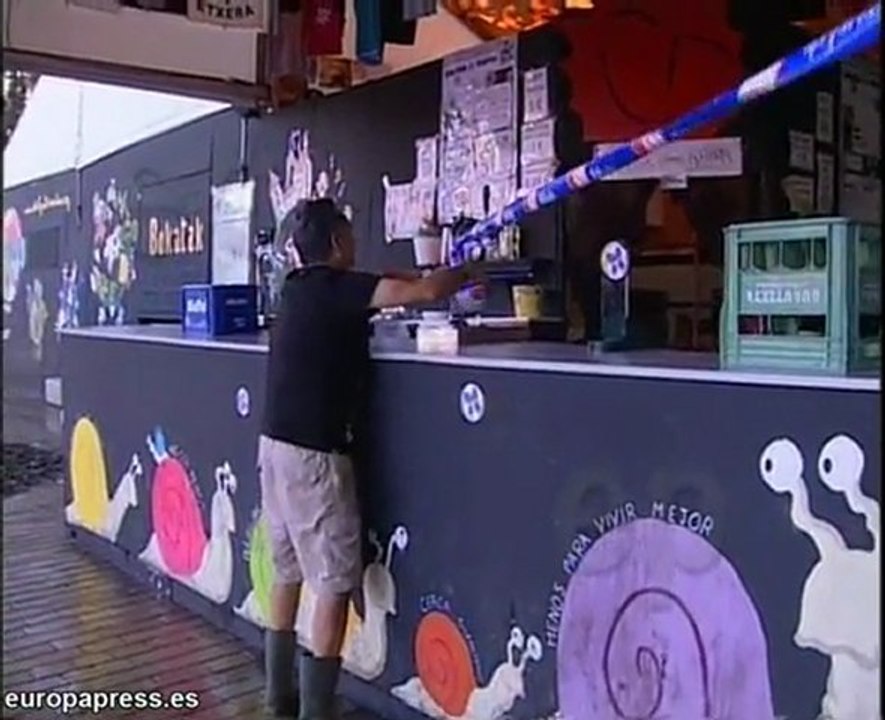 Jornada de protesta de las txosnas en Bilbao