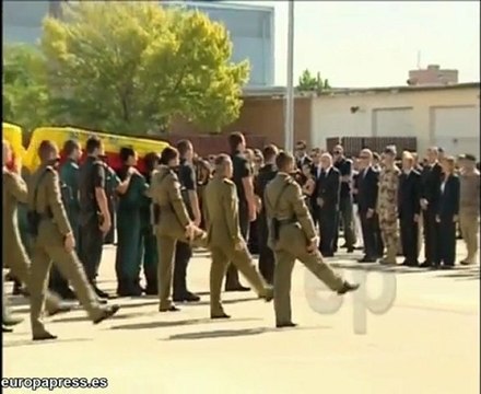 Llegan a España cuerpos de militares asesinados